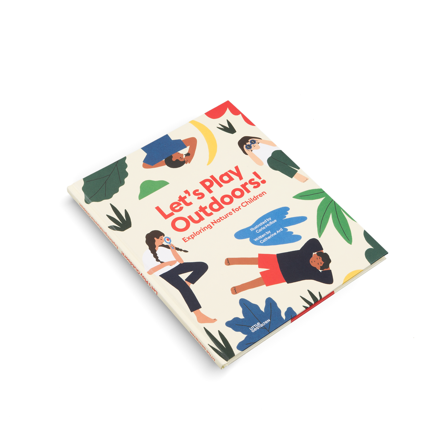 Let’s Play Outdoors children’s picture book front cover in full colour