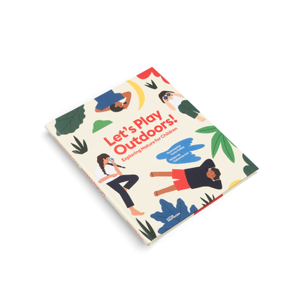 Let’s Play Outdoors children’s picture book front cover in full colour