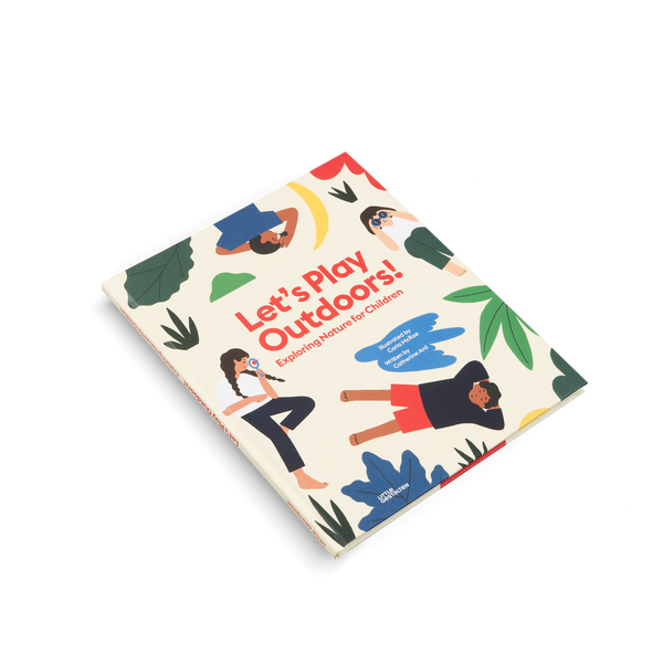 Let’s Play Outdoors children’s picture book front cover in full colour