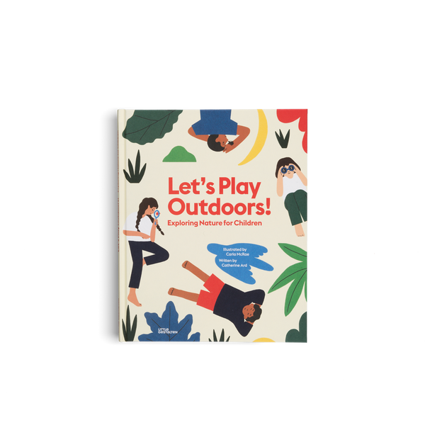 Let’s Play Outdoors children’s picture book front cover in full colour