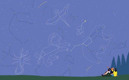 Open pages of Let’s Play Outdoors picture book showing illustrated scenes for kids