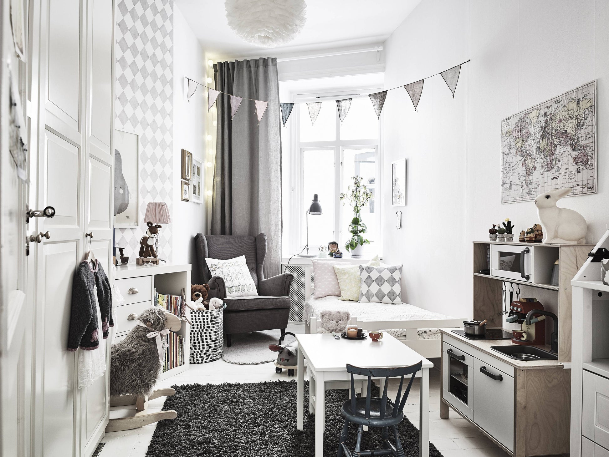 Close up of imagery in Little Big Rooms children’s book