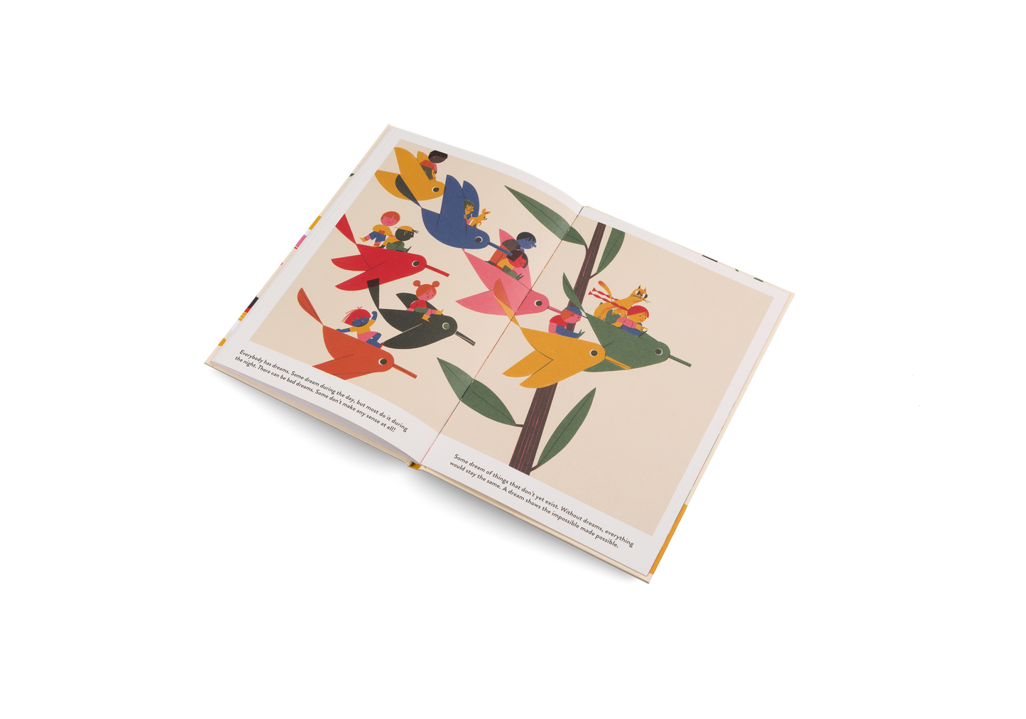 Close up of illustrated pages in You and Me and Everybody Else picture book